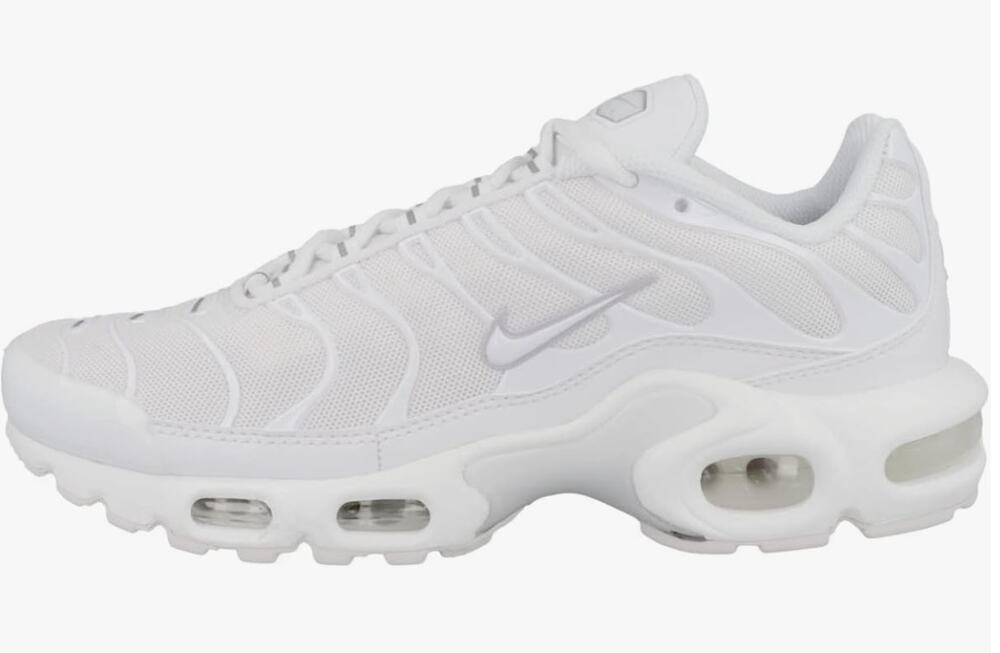 Nike Women's Air Max Plus Trainers, White Pure Platinum, 8.5